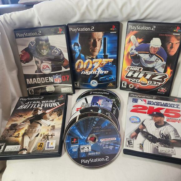 20 Play Station 2 Games NLH NBA NFL 007 B36